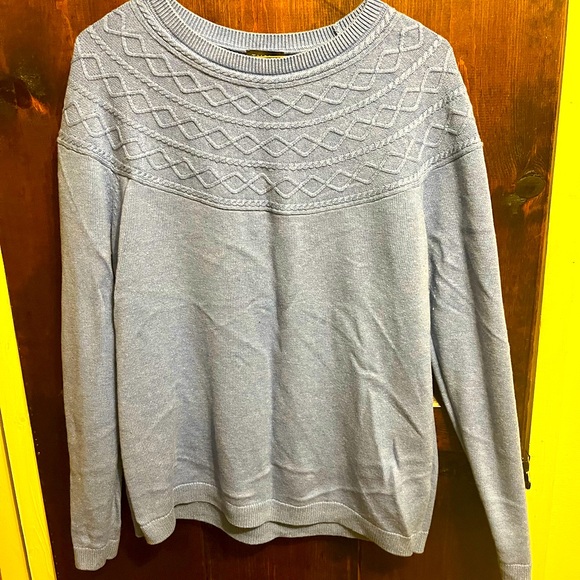 Talbots blue sweater. Size large - Picture 1 of 2